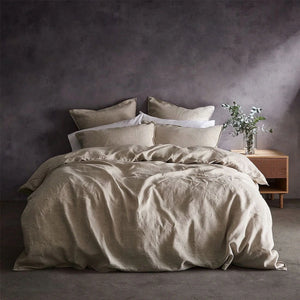 Lazy Linen Natural Duvet Cover Set