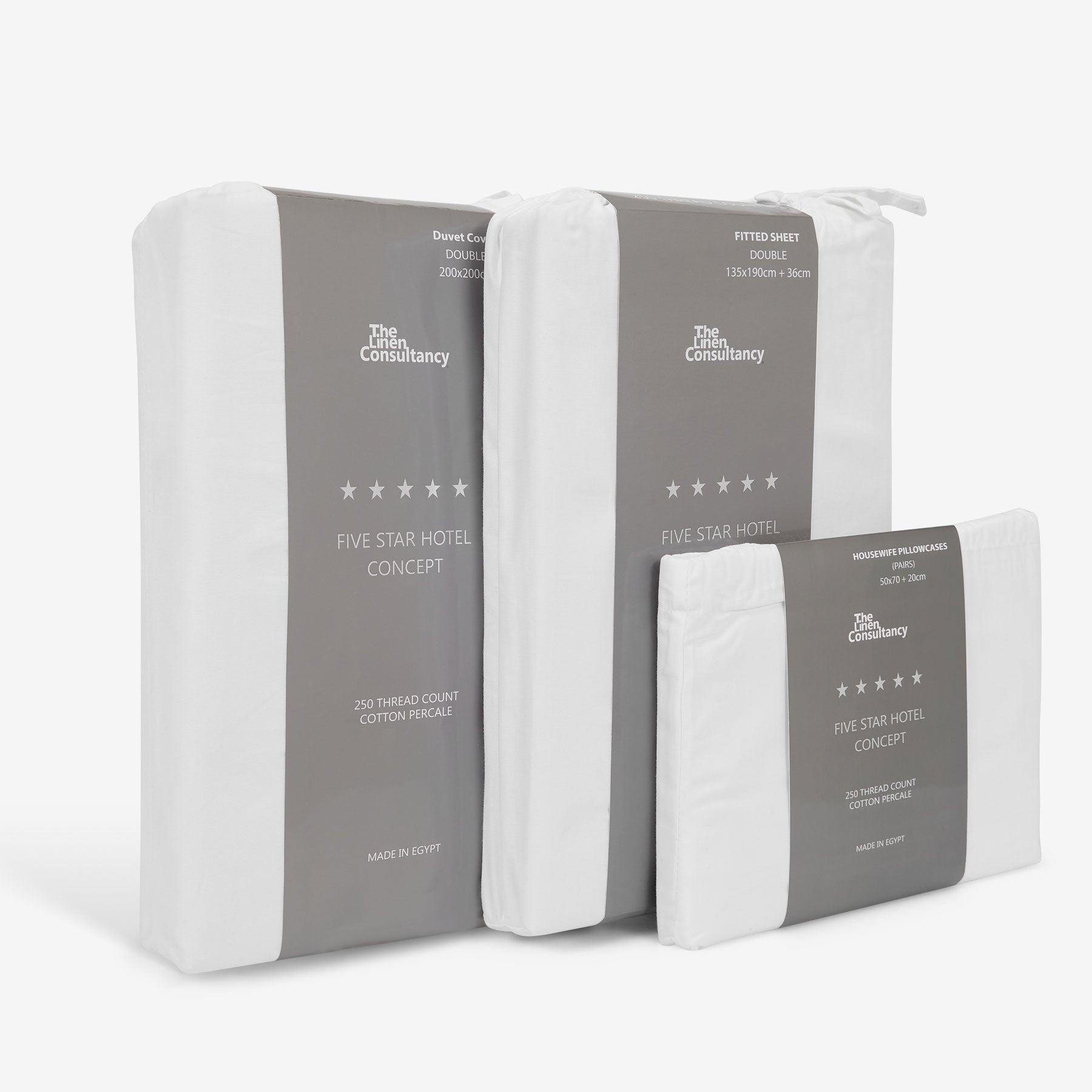 Premium Cotton Bedding including Duvet Cover, Fitted Sheet and PIillowcase set