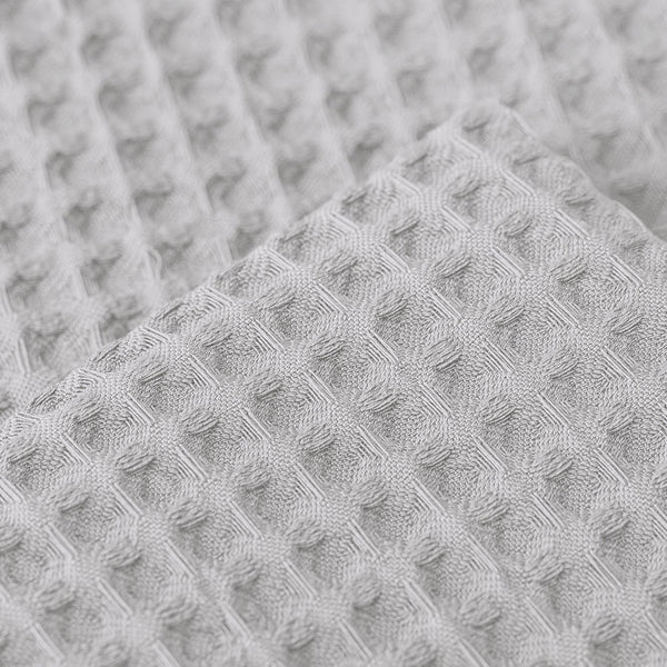 Waffle Cushion Covers 50cm x 50cm (Pair) - Dove Grey