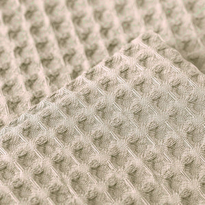 Waffle Cushion Covers 50cm x 50cm (Pair) - Taupe