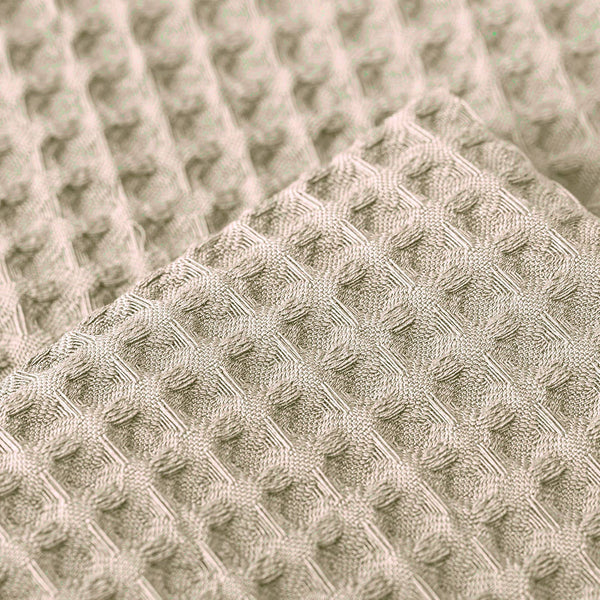 Waffle Cushion Covers 50cm x 50cm (Pair) - Taupe