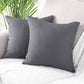 Waffle Cushion Covers 50cm x 50cm (Pair) - Graphite Grey