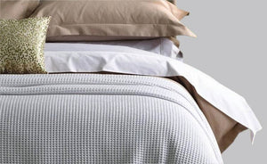 Waffle Throw Blanket (225cm x 250cm) - Graphite Grey