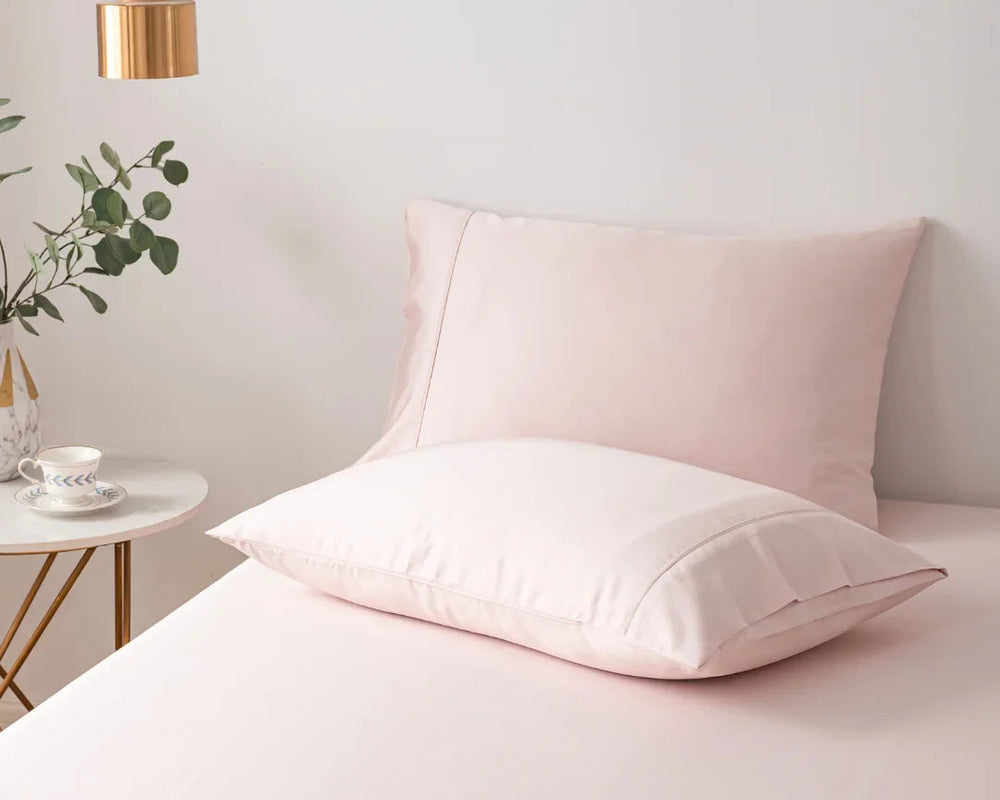 Luff Sleep - Pink Bamboo Silk Pillowcase (Pair)