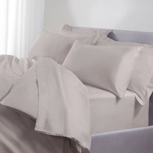 Light grey cotton duvet cover, 250 to 500 thread count, TLC 5 Star Hotel Concept
