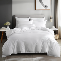 White Bamboo Silk Duvet Set