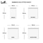 Luff Sleep - Bamboo Deep Fitted Sheet (White)