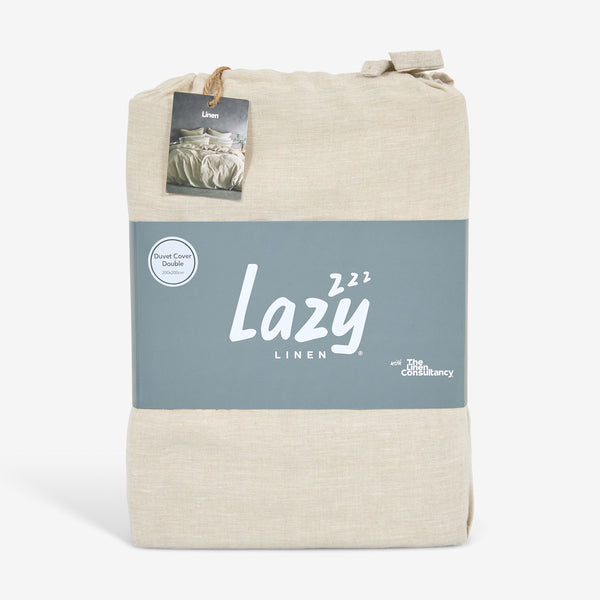 Natural Linen Duvet Cover - Lazy Linen