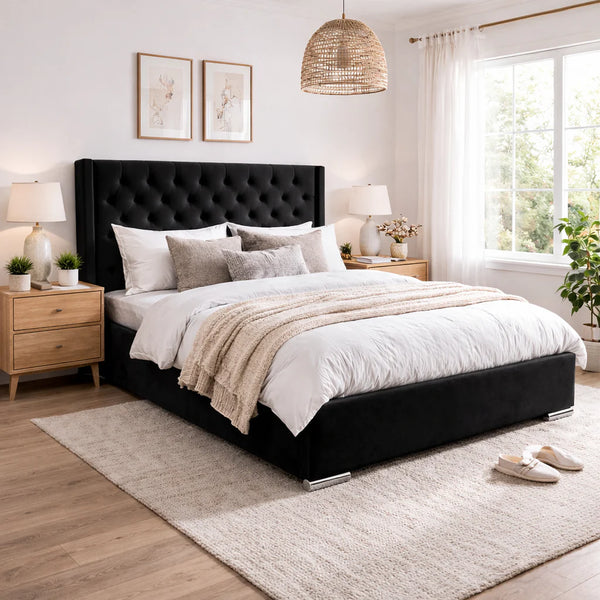 Majestic Wingback Ottoman Bed