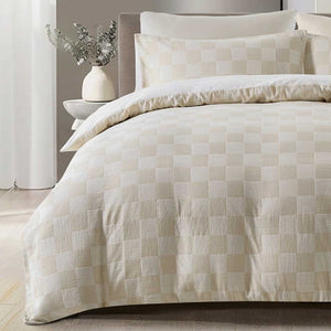Chilled Checkerboard Duvet Cover Set