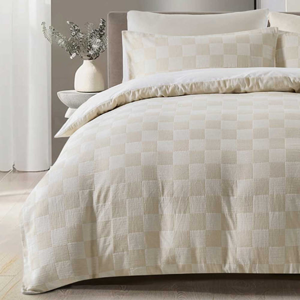 Chilled Checkerboard Duvet Cover Set