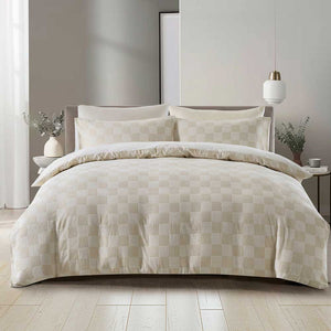Chilled Checkerboard Duvet Cover Set