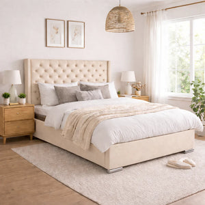 Majestic Wingback Ottoman Bed