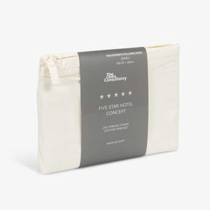 Cream Cotton Housewife Pillowcases (Pair)