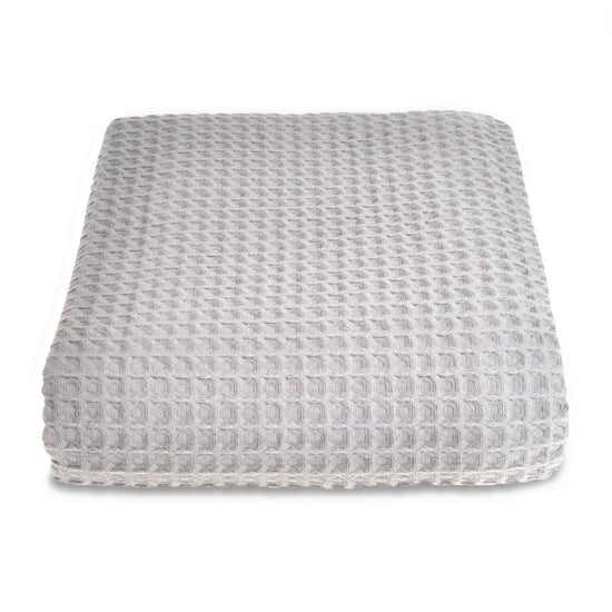 Waffle Throw Blanket (225cm x 250cm) - Dove Grey