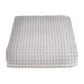 Waffle Throw Blanket (225cm x 250cm) - Dove Grey