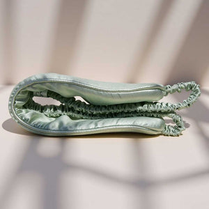 Sage Green Mulberry Silk Eye Mask