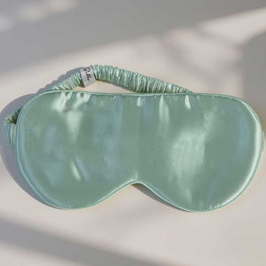 Sage Green Mulberry Silk Eye Mask