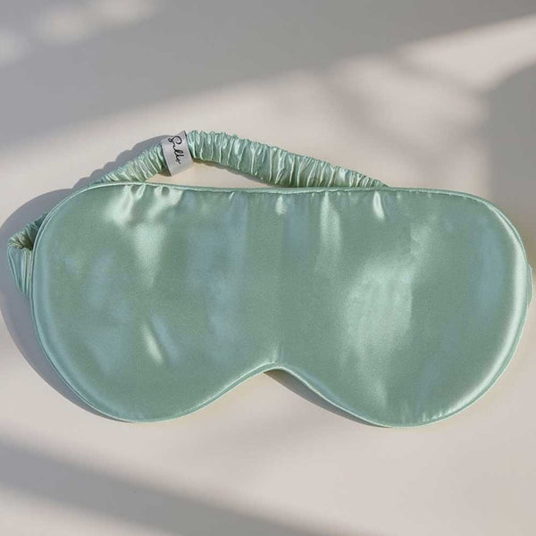Sage Green Mulberry Silk Eye Mask