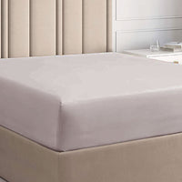 Grey Bamboo Silk Deep Fitted Sheet (35cm)