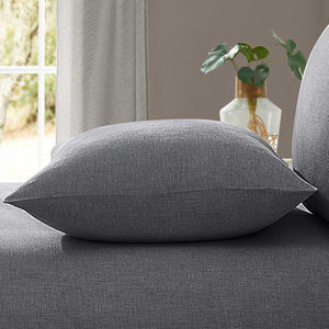 Charcoal Grey Linen Pillowcase (Pack of 2)