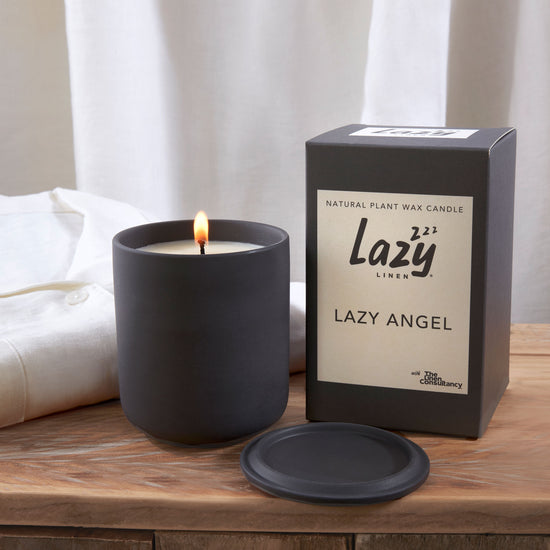 Lazy Angel Ceramic Candle Pot With Lid