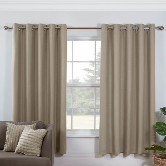 Natural Linen Curtains (167 x 183cm)