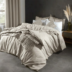 Natural beige Lazy Linen washed linen bedding