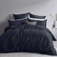 Navy Blue Linen Duvet Cover - Lazy Linen