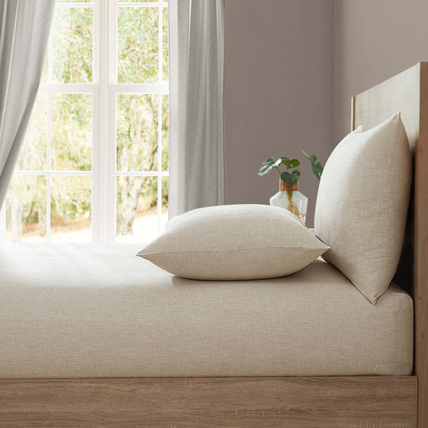 Shop Linen Bedding including linen duvet covers, fitted sheets and pillowcases