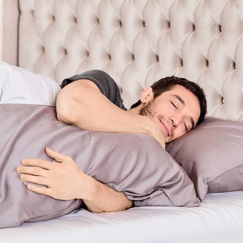 Dark Grey Bamboo Silk Pillowcase (2 Pack)