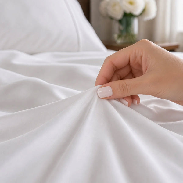 White Organic Bamboo Silk Duvet Set - Luff SilverLining®