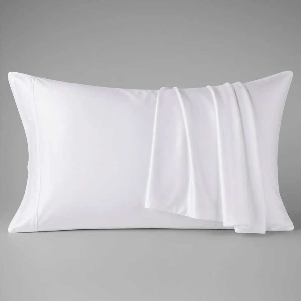 White Bamboo Silk Pillowcase (2 Pack)