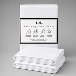 White Bamboo Silk Pillowcase (2 Pack)