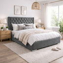 Majestic Wingback Ottoman Bed