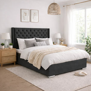 Majestic Wingback Ottoman Bed