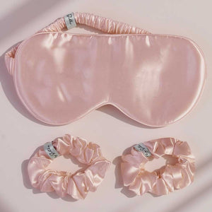 Pink Mulberry Silk Hair Scrunchie (Pack of 2)