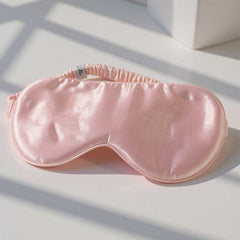 Pink Mulberry Silk Eye Mask