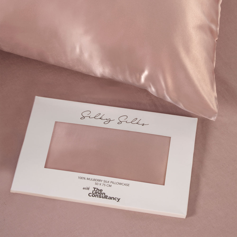 Pink Silk Pillowcase