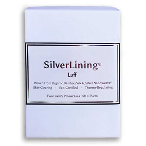 White Bamboo Silk Pillowcase (2 Pack)