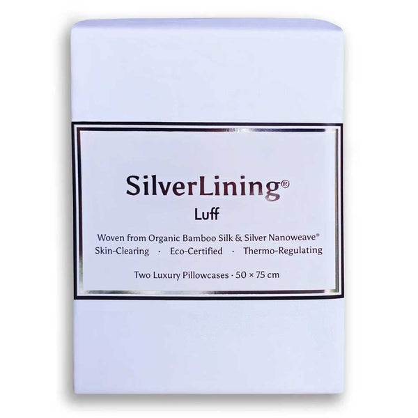 White Bamboo Silk Pillowcase (2 Pack)