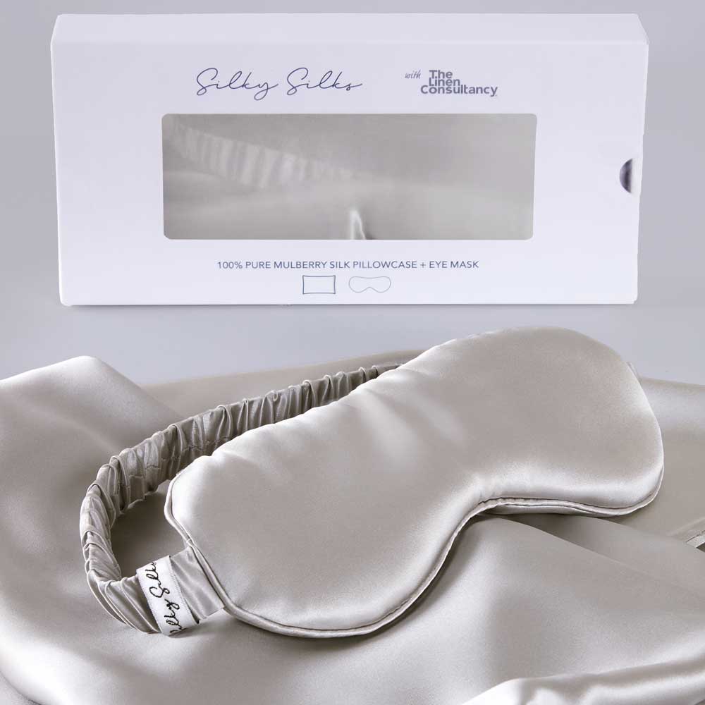 Silky Silks Mulberry Silk Pillowcase & Eye Mask Gift Set