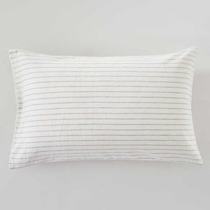 Slouchie Taupe Stripe Duvet Cover Set