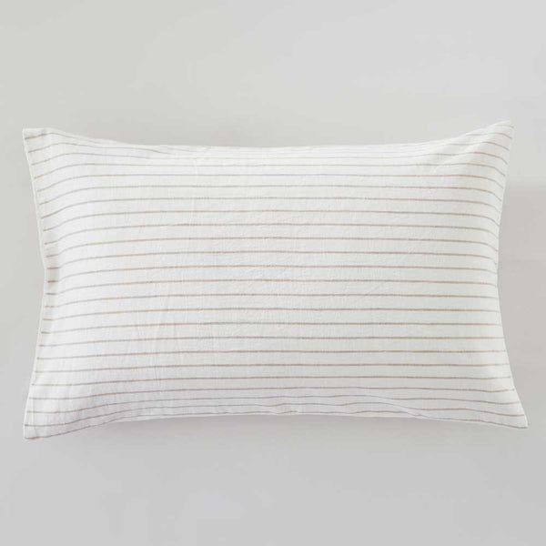 Slouchie Taupe Stripe Duvet Cover Set