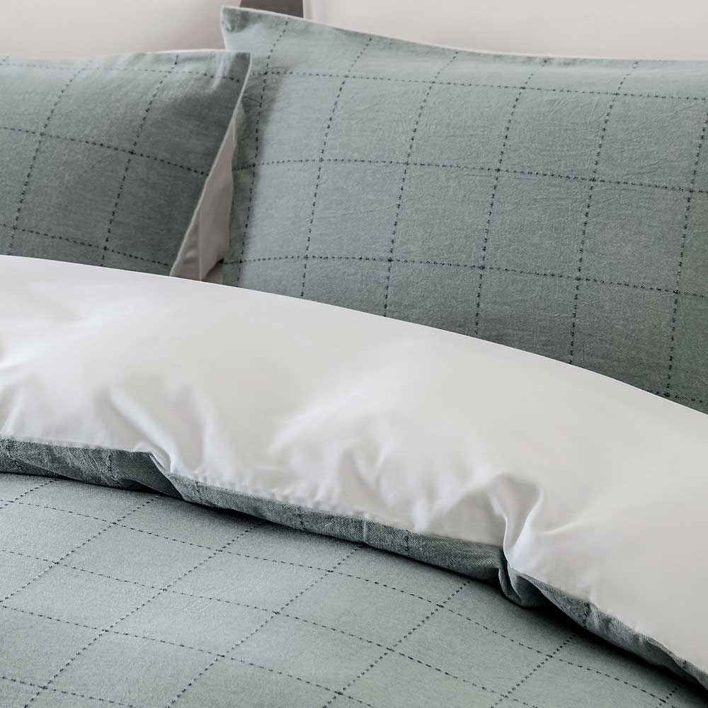 Soft Squares Duvet Cover Set