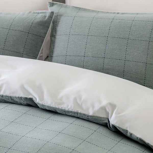 Soft Squares Duvet Cover Set