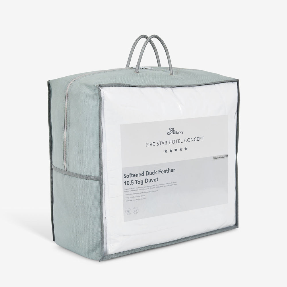 Softened Duck Feather Duvet - 10.5 Tog