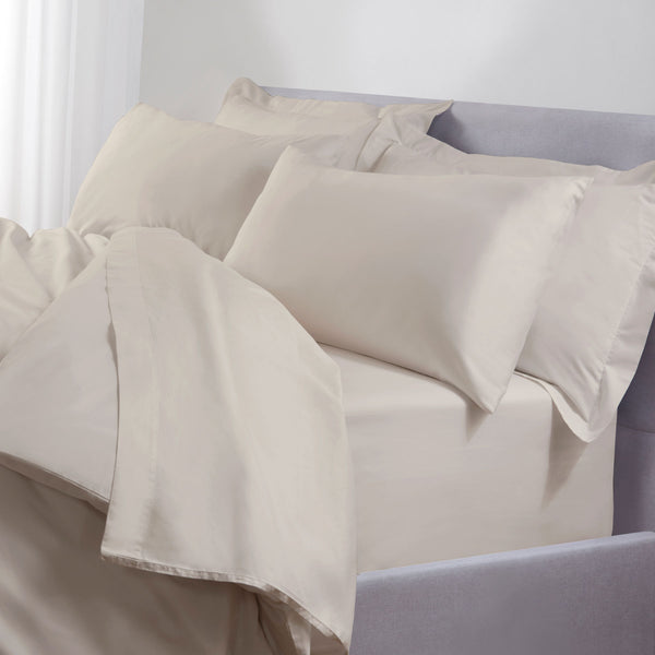 Cream Cotton Fitted Sheet - 250 / 500 Thread Count