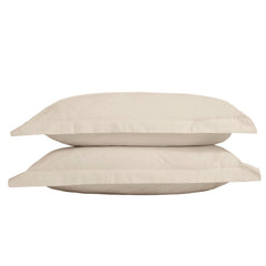 Cream Cotton Oxford Pillowcase - 250 / 500 Thread Count