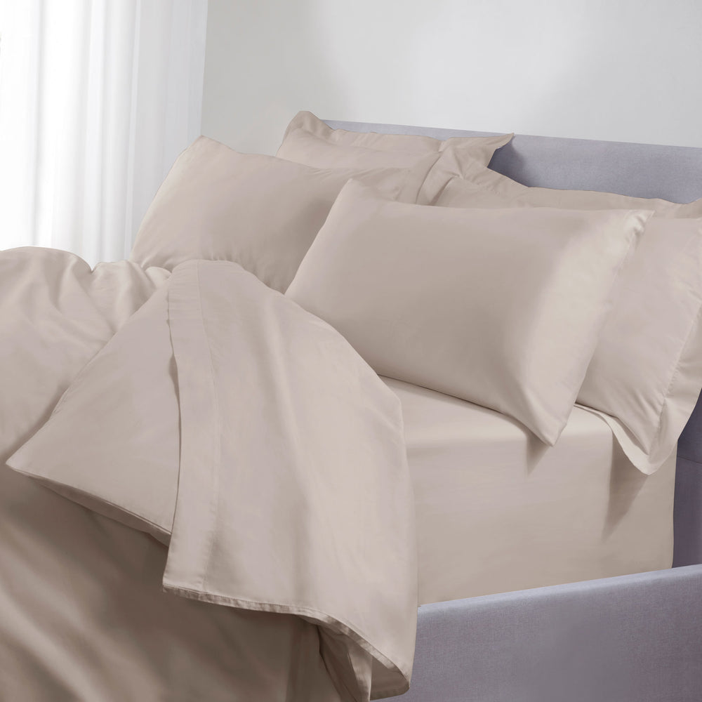 Latte Cotton Housewife Pillowcases (Pair)